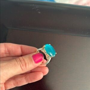 Cocktail ring. Turquoise